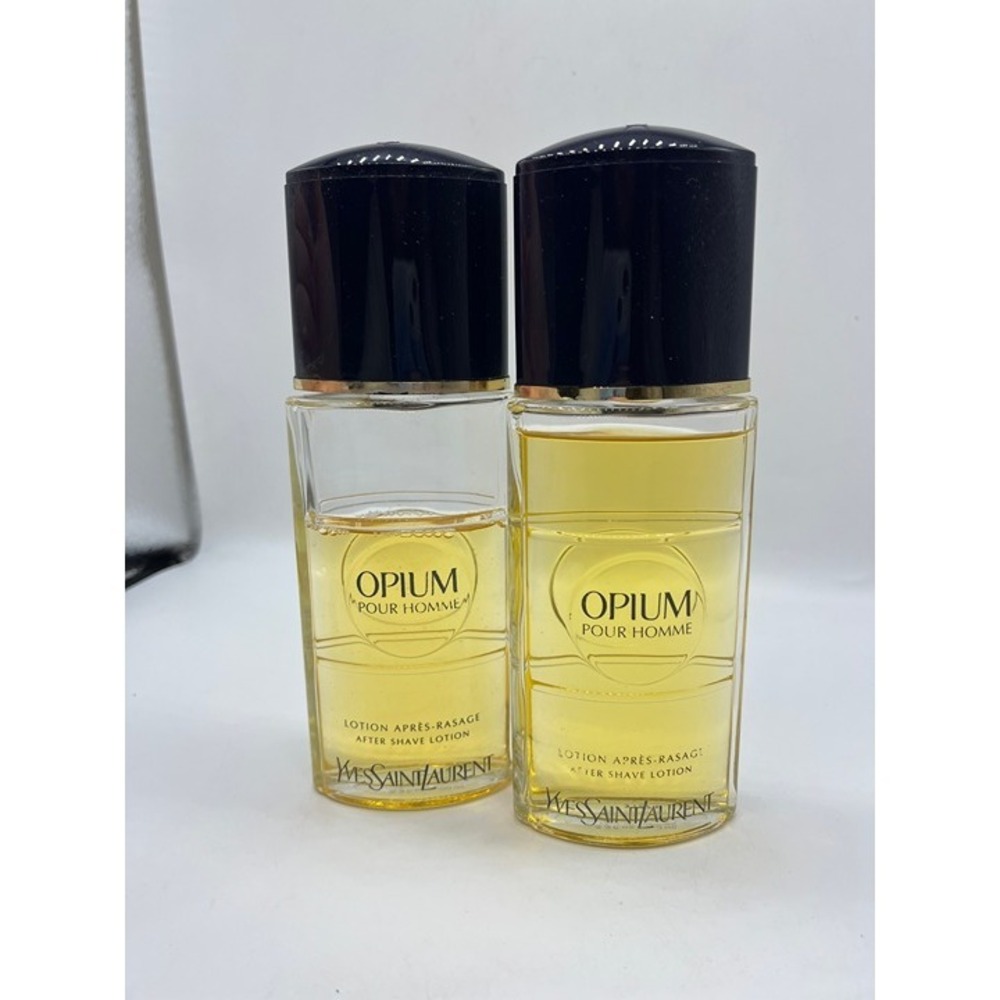 Yves Saint Laurent After Shave Lotion Splash Vintage Set Lot 2 3.3 Fl Oz